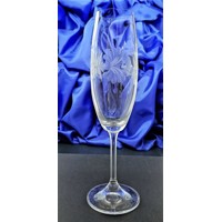 Sektkelch Glas/ Champagner Glas/ Kristallgläser Hand geshliffen Alt Rose Geschenkkarton X-118 190 ml