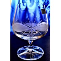 Cognac Glas /Brandy/ Weinbrandgläser Hand geshliffen Kante Geschenkkarton 156 ...