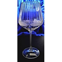LsG-Crystal Skleničky na červené víno Burgund optické sklo broušené ryté dekor...