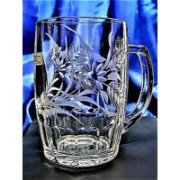 LsG-Crystal Jubilejní sklenice se jménem pivní třetinka ručně broušená dekor J...