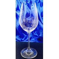 Rotwein Glas Gläser Hand geschlffen Muster Schneeflocke V-735 450ml 6 Stk.