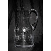 LsG-Crystal sklo Džbán na vodu/ pivo/ víno broušený/ rytý dekor Vločka KR-741 1500 ml 1 Ks.