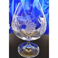 Geburtstag Glas/ Jubiläums Weinbrand Kristallglas Hand geschliffen J-955 880 ml 1 Stück.