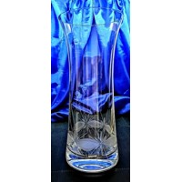 LsG-Crystal Váza skleněná ručně rytá broušená dekor Kanta WA-1037 250 x 110 mm...