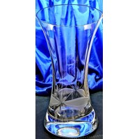 LsG-Crystal Váza skleněná křišťálová broušená rytá dekor Kanta okrasné balení WA-8819 190 x 110 mm 1 Ks.