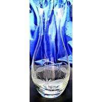 LsG-Crystal Váza skleněná broušená/ rytá křišťál...