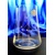 Swarovski Flasche mit Gläsern für Wein Hand geschliffen Muster Carla Set-389 1400/ 400 ml 3 Stk.