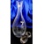 Kristall Flasche mit SWAROVSKI Kristallen Hand gesschliffen Muster Claudia 549 1000ml 1 Stück.