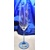 Sekt Glas/ Champagnergläser mit Blauem Stiel Hand geschliffen Weinlaub E-2598 200 ml 2 Stück.