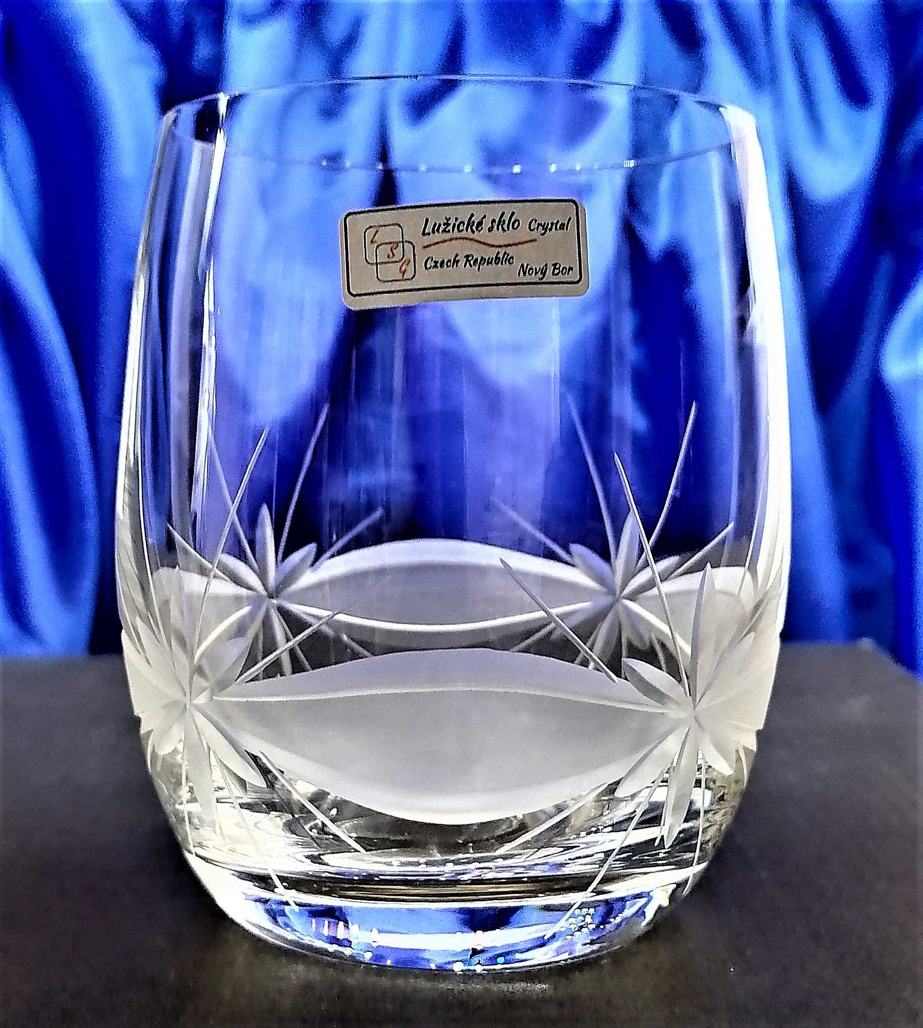 Mehrzweck Glas/ Wassergläser Hand geschliffen Muster Kanta RW-025 410 ml 6 Stück.