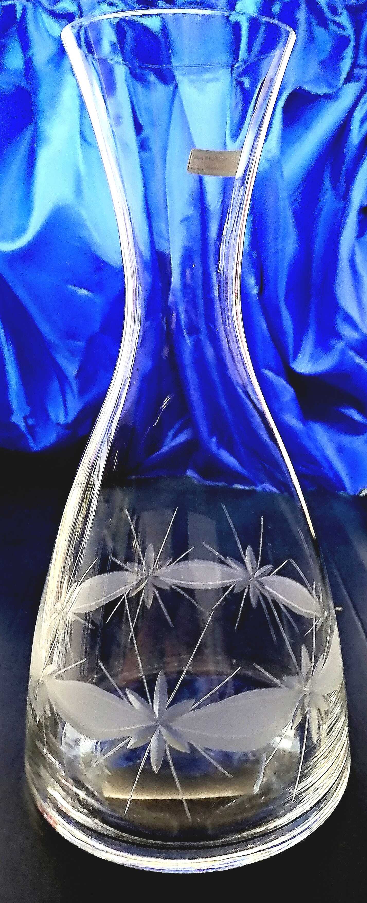 LsG-Crystal Láhev na víno/ vodu ručně broušená/rytá dekor Kanta okrasné baleni dekanter-092 1200 ml 1 Ks.