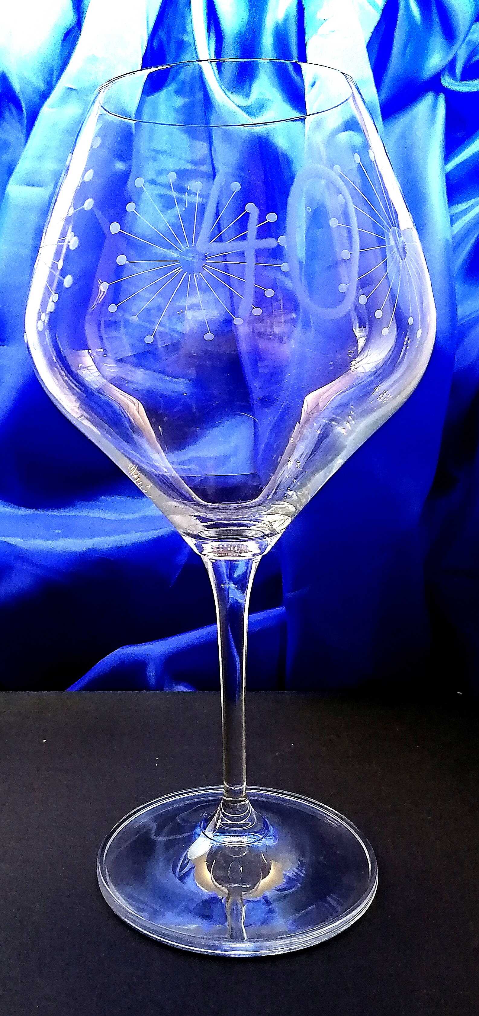 Geburtstag Glas/ Jubiläums Kristallglas Hand geschliffen  J-052.450 ml 1 Stück .
