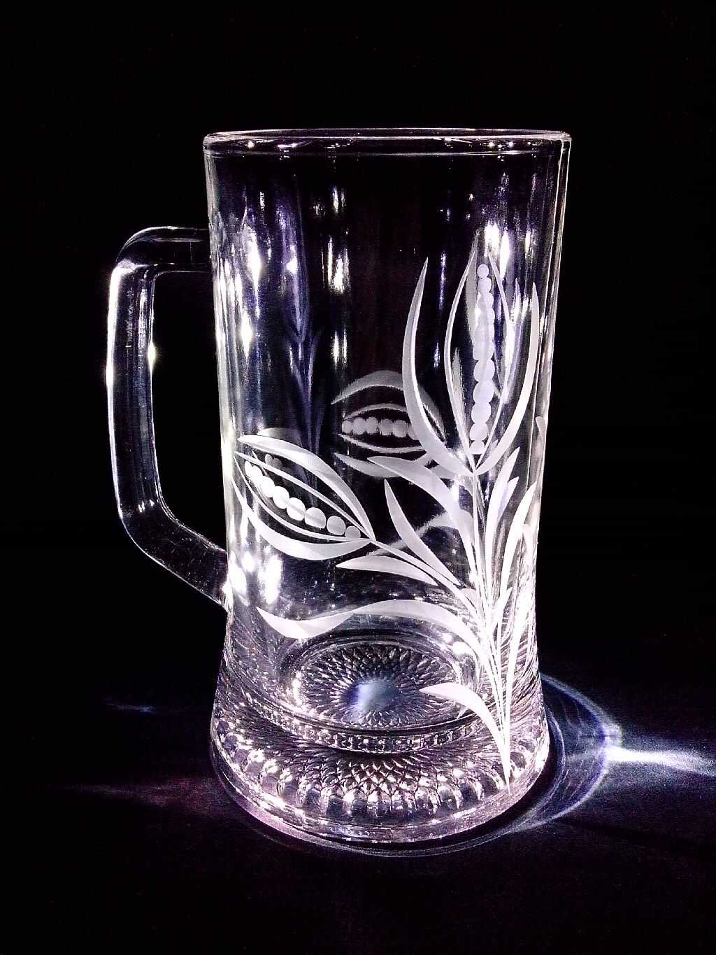 Bier Glas - Mais Hand geschliffen VU-020 330 ml 1 Stück.