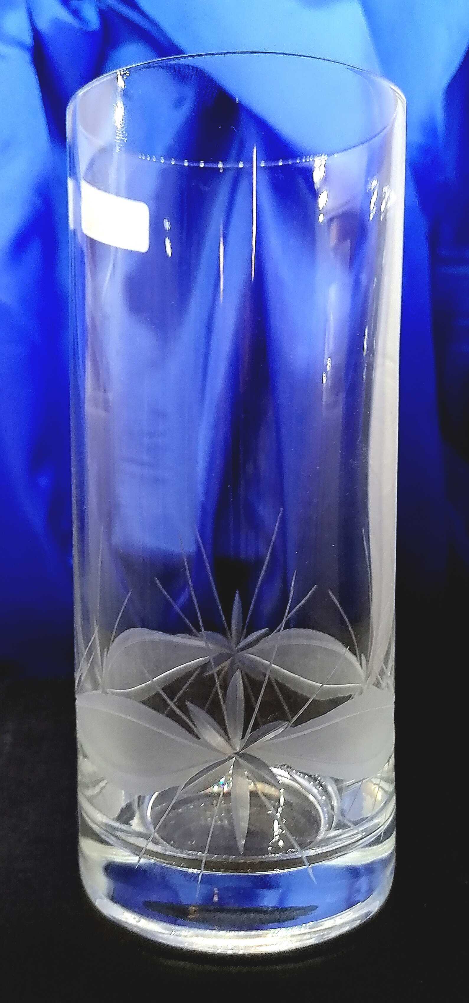 Wasser Glas/ Bier/ Longdrink/ Kristallgläser Hand geschliffen Kante VU-130 300 ml 2 Stück.