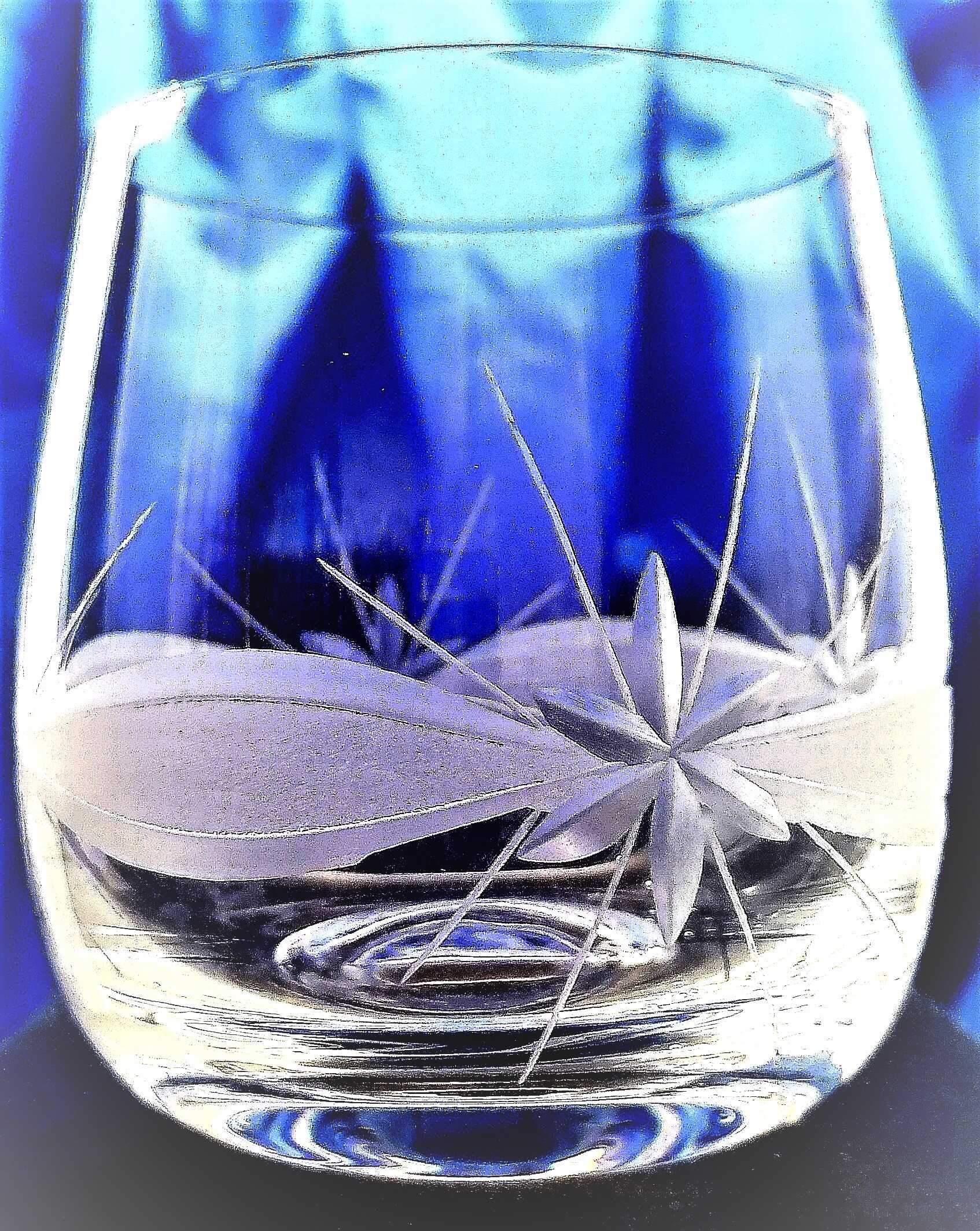 Karibischer Rum Glas/ Mehrzweckgläser Hand geschliffen Kante 370 ml 196 6 Stück.