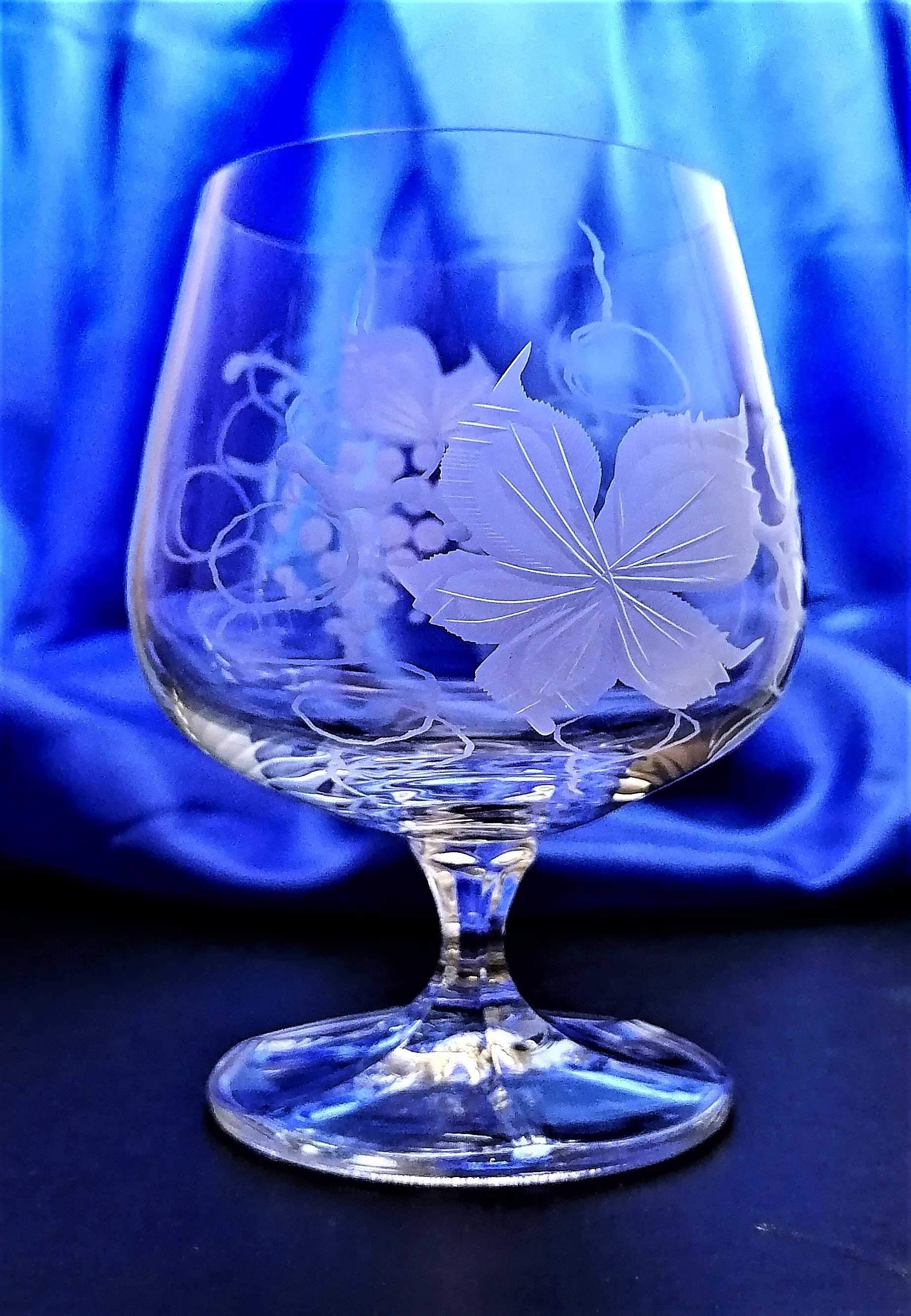 LsG-Crystal sklenice Skleničky broušené na koňak Víno CO-214 250 ml 4 Ks.