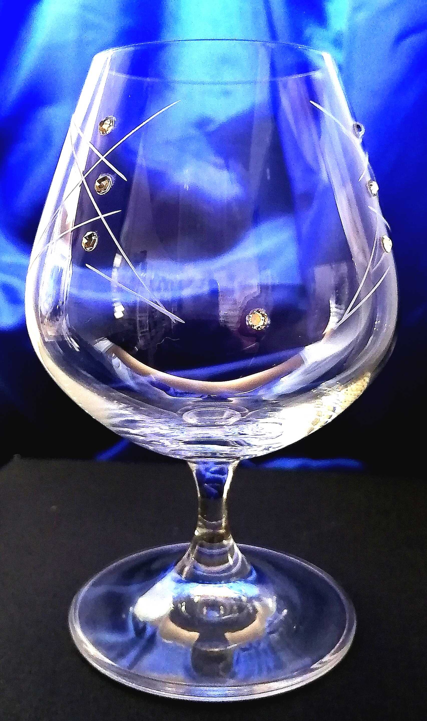 LsG-Crystal Jubilejka číše sklenička 7 x Swarovski krystal dekor Erb J-327 400 ml 1 Ks.