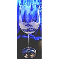 Rotwein Glas/ Rotweingläser Hand geshliffen Muster Kante Geschenkkarton 115 52...