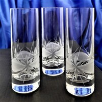 Schnaps Glas/ Korn/ Slivowitz Gläser Hand geschliffen Kante Geschenkkarton P-0...