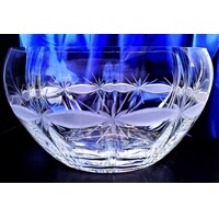 Kristall Glas - Optische Kristallglasschale Hand geschliffen Kante MI-105 130 ...