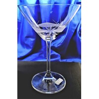 Martini Glas / Martinigläser Hand geschliffen Muster Kante C-042 280 ml 6 Stk.