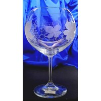 LsG-Crystal Jubilejka číše sklenička k výročí dekor Víno J-061 900ml 1 Ks.