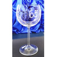 Geburtstag Glas/ Jubiläums Glas Hand geschliffen Muster Lőwenzahn J-057 580 ml...