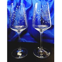 Weißwein Glas/ Weißweingläser Hand geschliffen Lőwenzahn WW-002.350 ml 6 Stück...