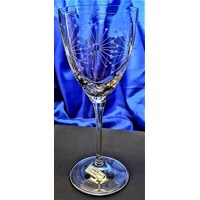 Weißwein Glas/ Weißweingläser Hand geschliffen Lőwenzahn  WW-001 250 ml 6 Stück.