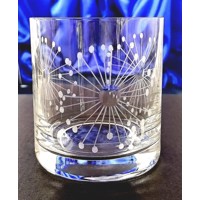 LsG-Crystal Skleničky broušené na Whisky dekor Pampeliška DV-077 290 ml 4 Ks....