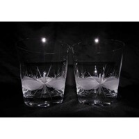 LsG-Crystal Skleničky na Cinzano ručně broušené dekor Kanta dárkové balení satén Jive-128 330ml 2 Ks.