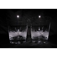 Cinzano Glas/  Wermutsglas  Hand geschliffen Kante Geschenkkarton VU-128 430 ml 2 Stk.