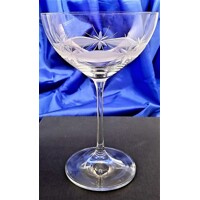 LsG-Crystal Skleničky na šampus miska ručně broušené Kanta Ssch-165 340ml 6 Ks.