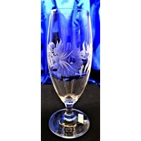 Bier/ Wasser Kristallgläser Hand geschliffen Alt Gravur Rose VU-187 380 ml 6 S...