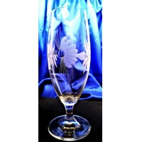 Bierglas-tulpe Wasser Kristallgläser Hand geschliffen Hagebutte  L-228 395 ml 6 Stück.