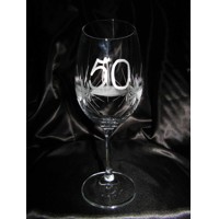 LsG-Crystal Jubilejní sklenice se jménem broušená rytá na víno dekor Kanta J-2...