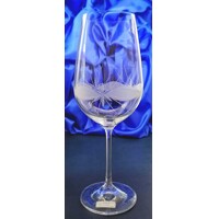 LsG-Crystal Skleničky na červené víno ručně broušené dekor Kanta dárkové balení RW-260 550ml 2 ks.