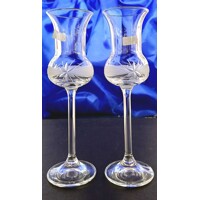 Grappa Gläser/ Grappa Glas Hand geschliffen Kante L-264 90 ml 6 Stück.