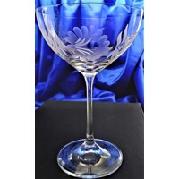 Sektschale/ Champagner Glas Hand geschliffen Muster Alt Rose Ssch-272 340 ml 6...