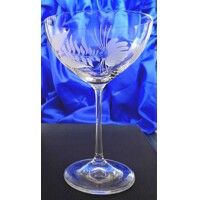 Sektschale/ Champagner Glas Hand geschliffen Hagebutte Ssch-273 340 ml 6 Stück.