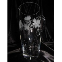 Lsg-Kristall Glas Krug Hand geschliffen Weinlaub KR-299 1500 ml 1 Stück.
