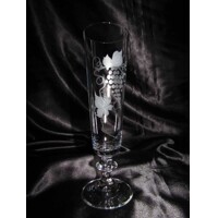 LsG-Crystal Sklenice broušené na šampus sekt šumivé víno dekor okrasné balení SK-319 205ml 6 Ks.