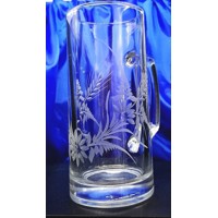LsG-Crystal Sklenice pivní broušená jubilejní sklenice dekor Ječmen originál b...