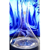 LsG-Crystal Láhev set 20 x Swarovski krystal ručně rytá na víno či vodu  dekor Carla VU-389 1400/ 400 ml 3 Ks.