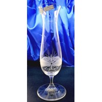 LsG-Crystal Sklo váza/ vázička 4 x Swarovski kry...