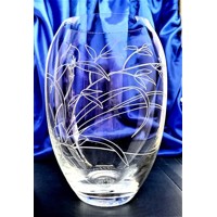 LsG-Crystal Váza skleněná rytina dekor Louka V-1327 225 x 150 mm 1 Ks.