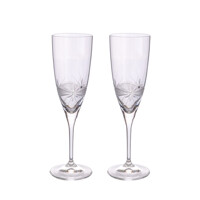 LsG-Crystal Skleničky na šampus 6 x Swarovski krystal ručně broušené dekor Kanta dárkové balení Kate 1465 220ml 2 Ks.