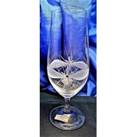 Bier/Wasser Kristallgläser Hand geschliffen mit SWAROVSKI Kristallen Kante Bi-477 380 ml 2 Stück.