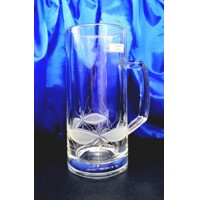 Geburtstag Glas/ Bierkrügel/ Bierseidel Hand geschliffen Kante a BK-481 330 ml...