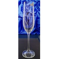 LsG-Crystal Skleničky na šampus  6 x krystal SWAROVSKI broušená spirála Petra dárkové balení satén SK-s488 200ml 2 Ks.